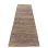 Rug runner woven jute wool anthracite 80x240cm