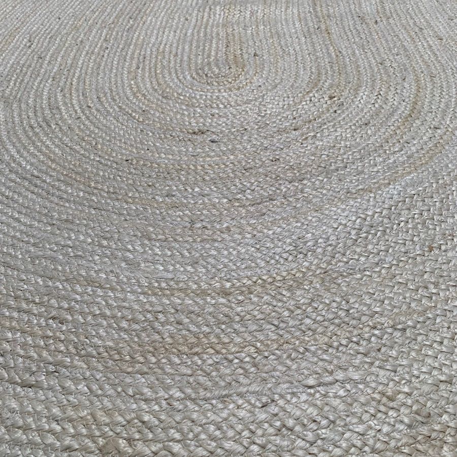 rug jute oval offwhite 190x280cm