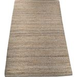 Rug jute grey wool woven collection