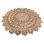 Rug braided jute Lotus natural brown ø250cm