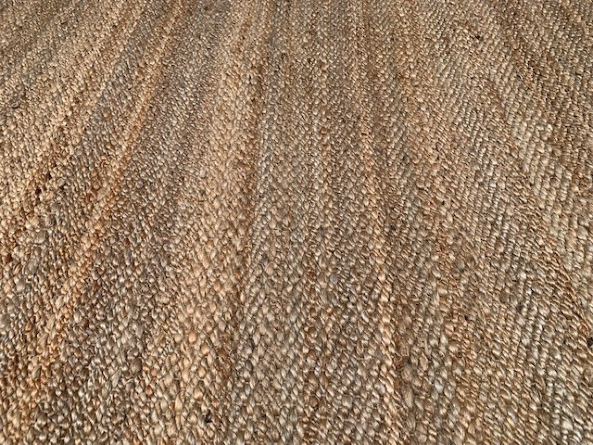 rug jute natural woven 80x300cm