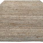Rug jute woven wool grey natural 160x230cm