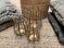 Rug runner woven jute wool light grey 80x240cm