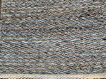 Rug jute woven wool grey natural 80x240cm