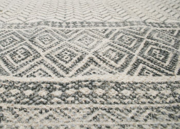 rug linen graphic naturel grey 120x180cm