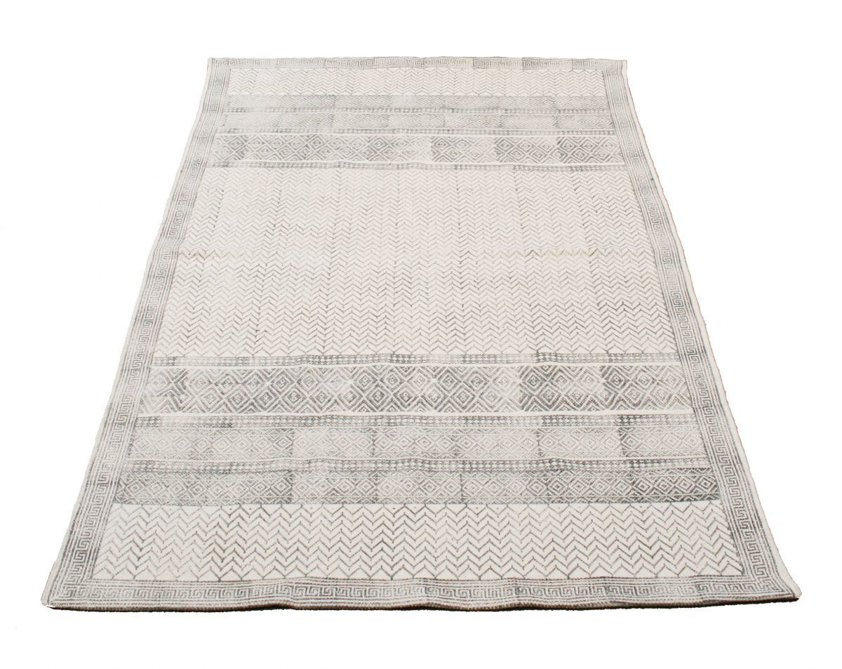 rug linen graphic naturel grey 160x230cm