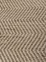 Vloerkleed loper zeegras naturel cream zigzag 80x200cm