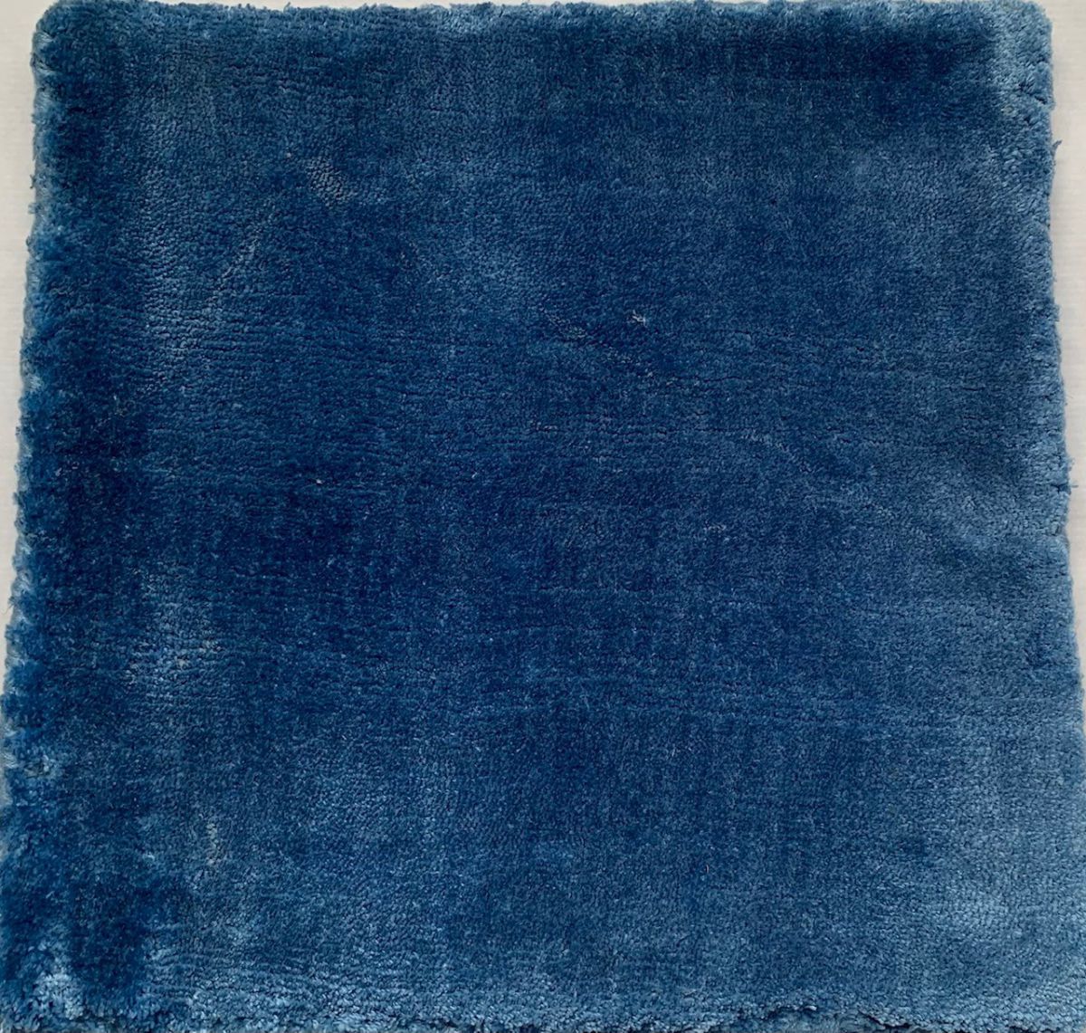rug round tencel 200cm blue