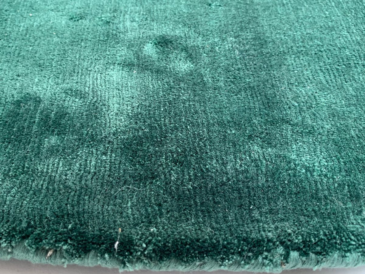 rug tencel round 250cm forest green