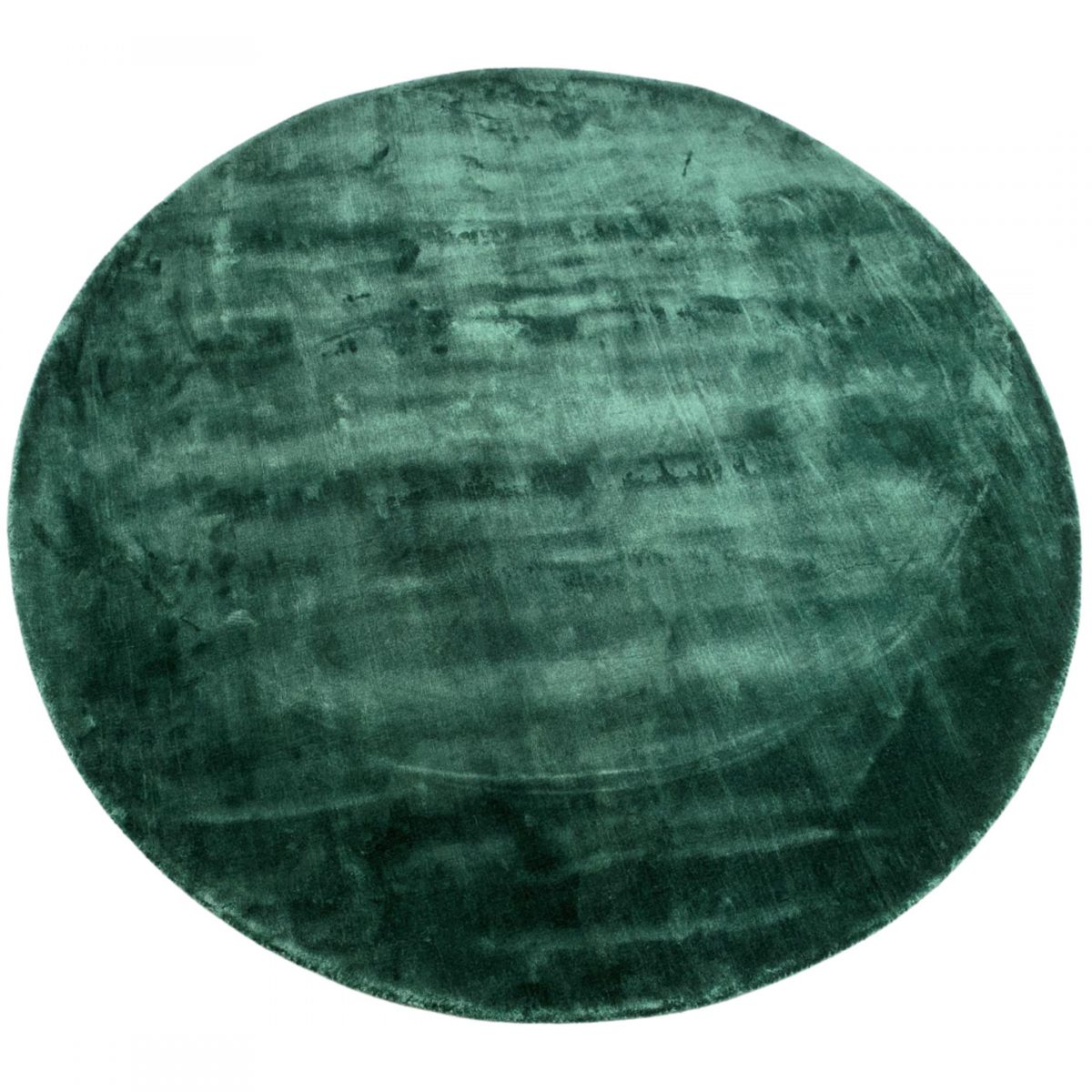 rug round tencel 300cm forestgreen