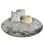 Round Tencel rug ø150cm Grey