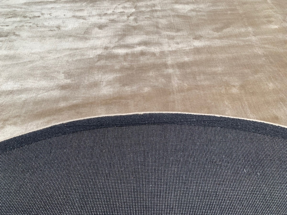rug tencel round 250cm sandshell