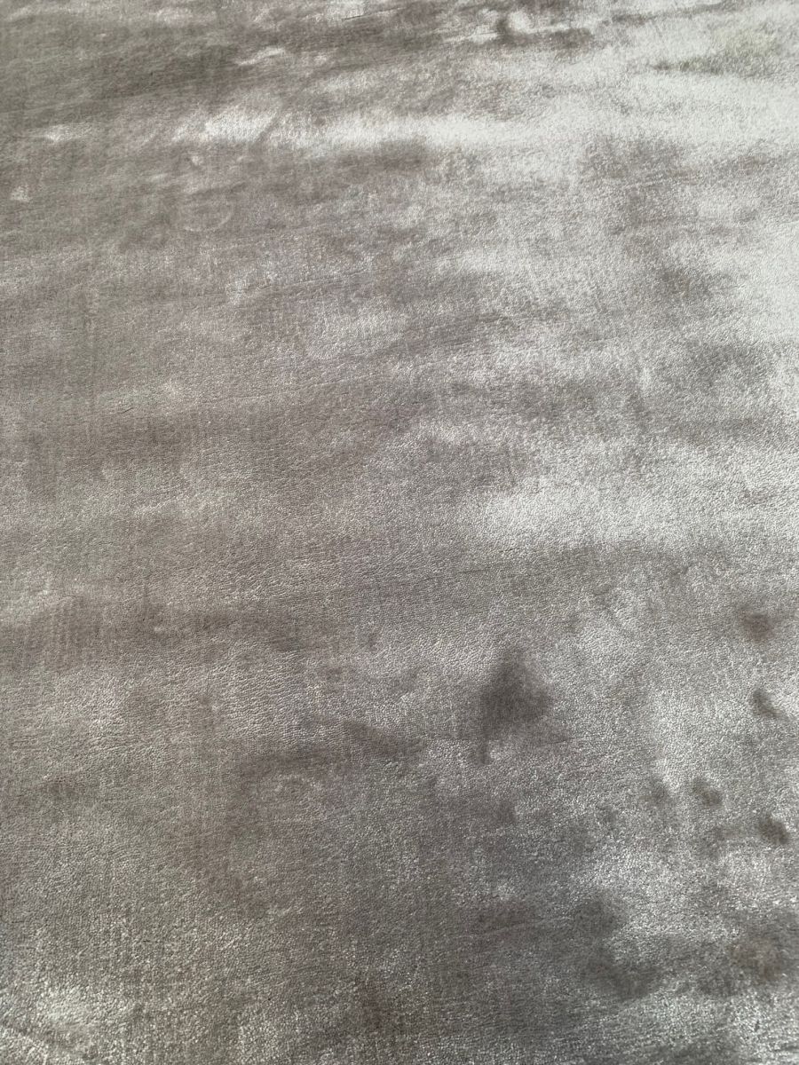 rug tencel square 300x300cm silver