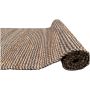 Rug woven jute wool anthracite Natural 250x350cm