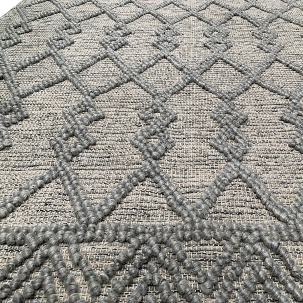 rug wool pet cotton lightgrey 300x400cm