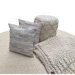 Rug wool PET handwoven ivory collection
