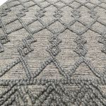 Rug wool PET woven grey collection