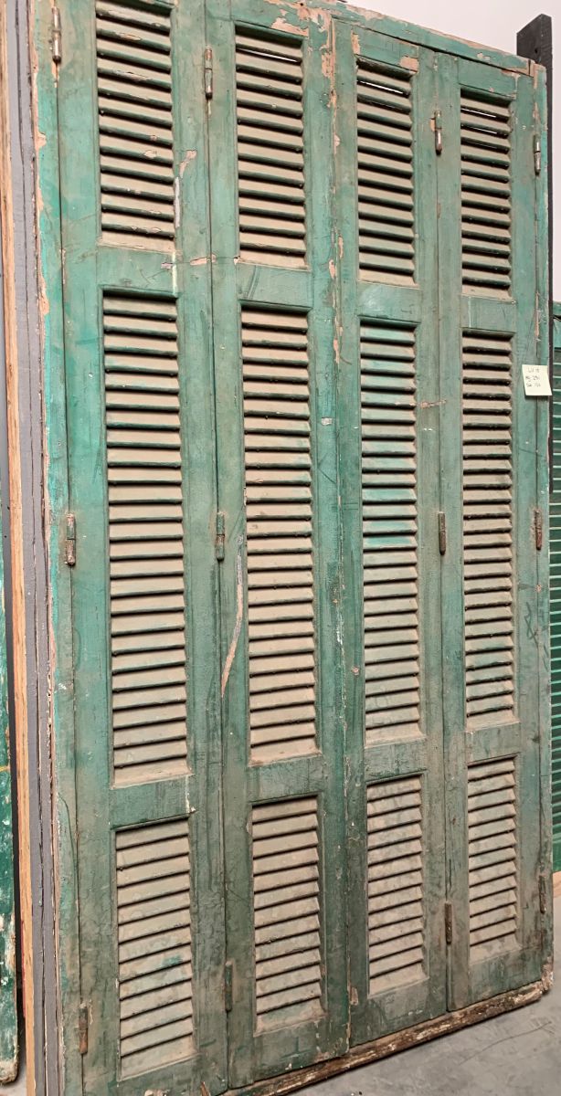 shutter door antique green incl windowframe hg231 br 110cm