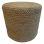 Footstool Jute Round Sage Green ø 40 hg 35 cm