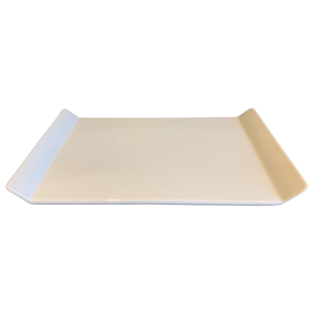 sushi plate rectangular white porcelain 32x20 hg25cm