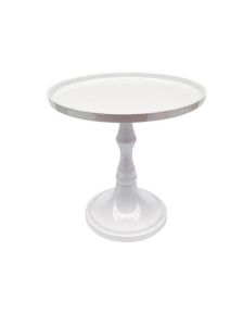 Taart Plateau H26 ø 25 cm Wit
