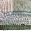 Blanket green shades with fringe 130x170cm