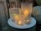 Vaas Windlicht glas transparant parelmoer hg 23 ø145 cm