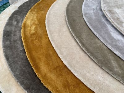 tencel rond vloerkleed