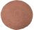 Vloerkleed gevlochten jute pastel roze rond ø120cm
