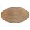 Vloerkleed jute geweven rond goud lotus print ø200cm