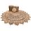 Vloerkleed gevlochten jute Lotus naturel bruin ø150cm