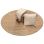Vloerkleed jute naturel Panja geweven rond ø250cm