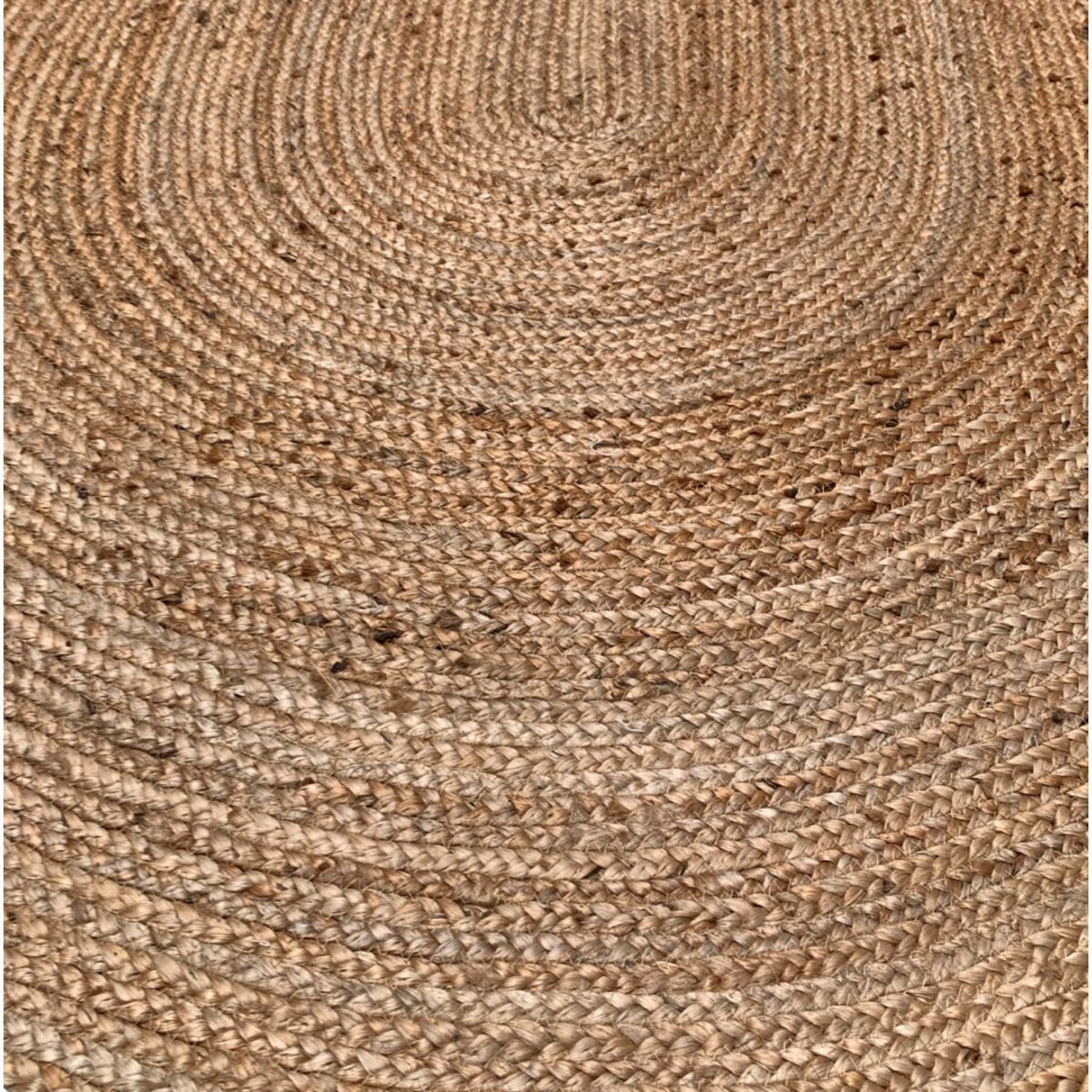 rug jute oval 200x300cm natural brown