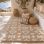 Vloerkleed jute wit chenille geweven 120x180cm