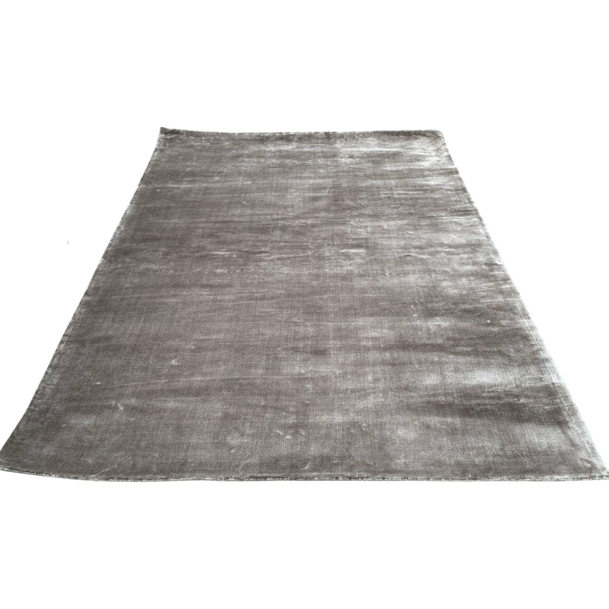 Vloerkleed tencel 200x300cm Zilver