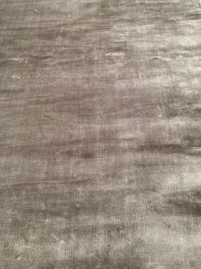 Vloerkleed tencel 300x400cm Ovaal Grijs