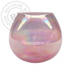 Votive Bubble pink with rainbow lustre 15x18cm