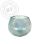 waxinehouder bolvormig turquoise glas 8x10cm
