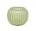 waxinehouder ribbel pastel groen 7x10cm