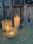 Windlichthouder glas transparant chroom hg 22 ø14cm